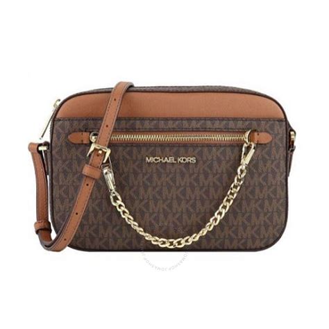 michael kors jet set logo multifunction satchel brown|Amazon.com: MICHAEL Michael Kors Women's Jet Set Logo .